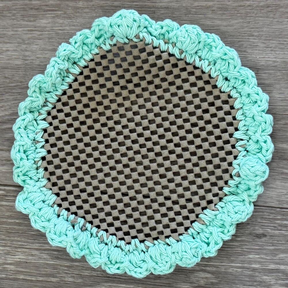 Handmade Crochet Jar Gripper Homemade Kitchen Gadget 6” Diameter
